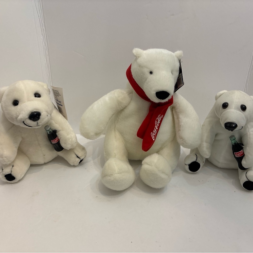 Coca-Cola Polar Bear Trio with Original Tags